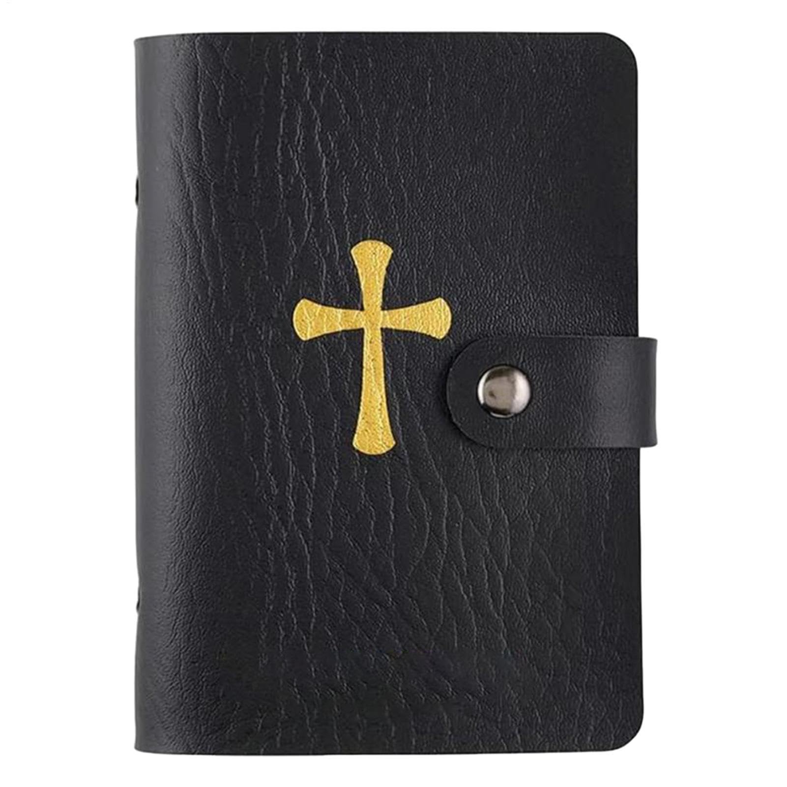Holy Prayer Card Holder | PU Leather Catholic Prayer Cards Album | Portable Prayers Credit Card Holder with Sleeves | Holy Business Cards Wallet Holders for Women, Men & Religious Enthusiasts