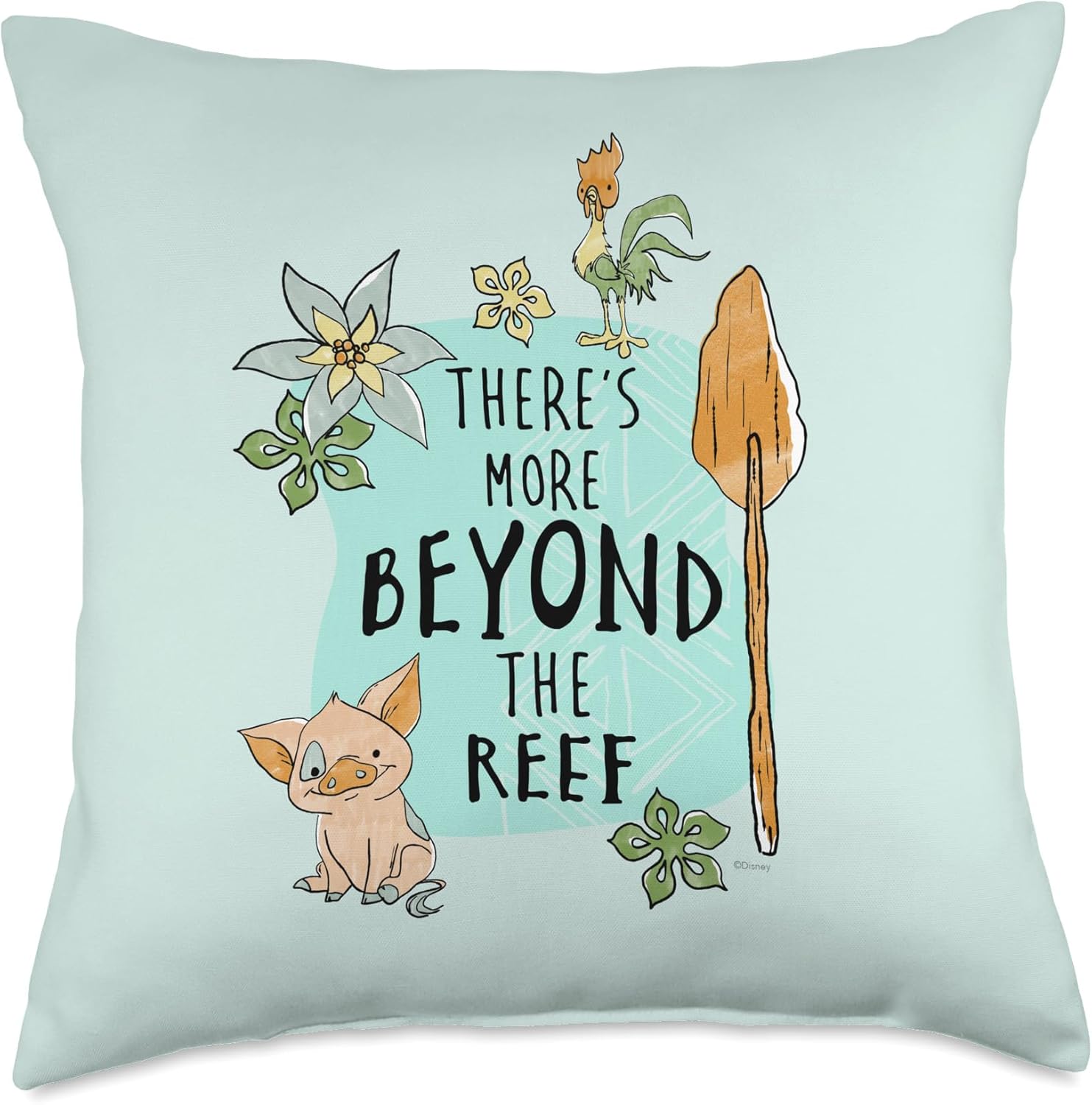 Disney Princess Moana There’s More Beyond The Reef Throw Pillow