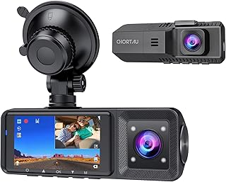 Dual Dash Cam Front and Inside 1080P Dual Dash Camera for Cars CHORTAU Front Inside Dashcams for Cars with Infrared Night Vision,Parking Monitor for Truck and Taxi Driver