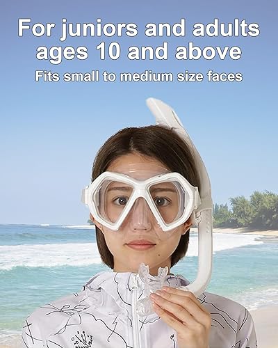 Miniatura 2 de Reef Tourer Snorkeling Gear for Adults Age 10+, 2 Window Adult Snorkel Mask & Snorkel Set, Semi-Dry Top, Panoramic Wide View Snorkel Mask, Swimming