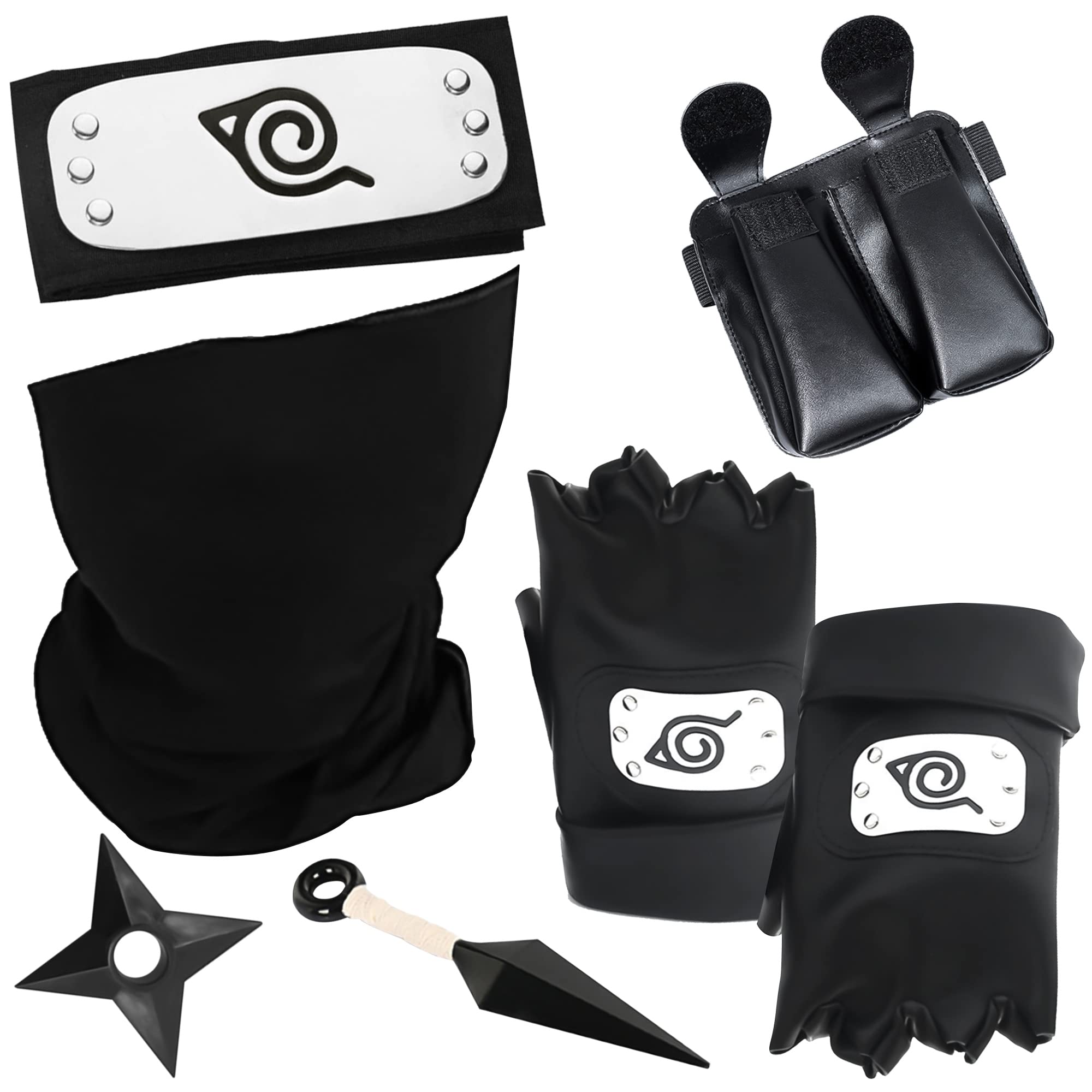 Naruto Cosplay Kunai Set - 3 Mini Kunai Mit Konoha Wappen