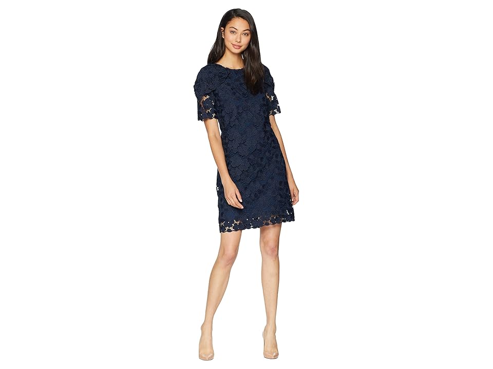 

Juicy Couture Floral Lace Dress (Regal) Women's Dress