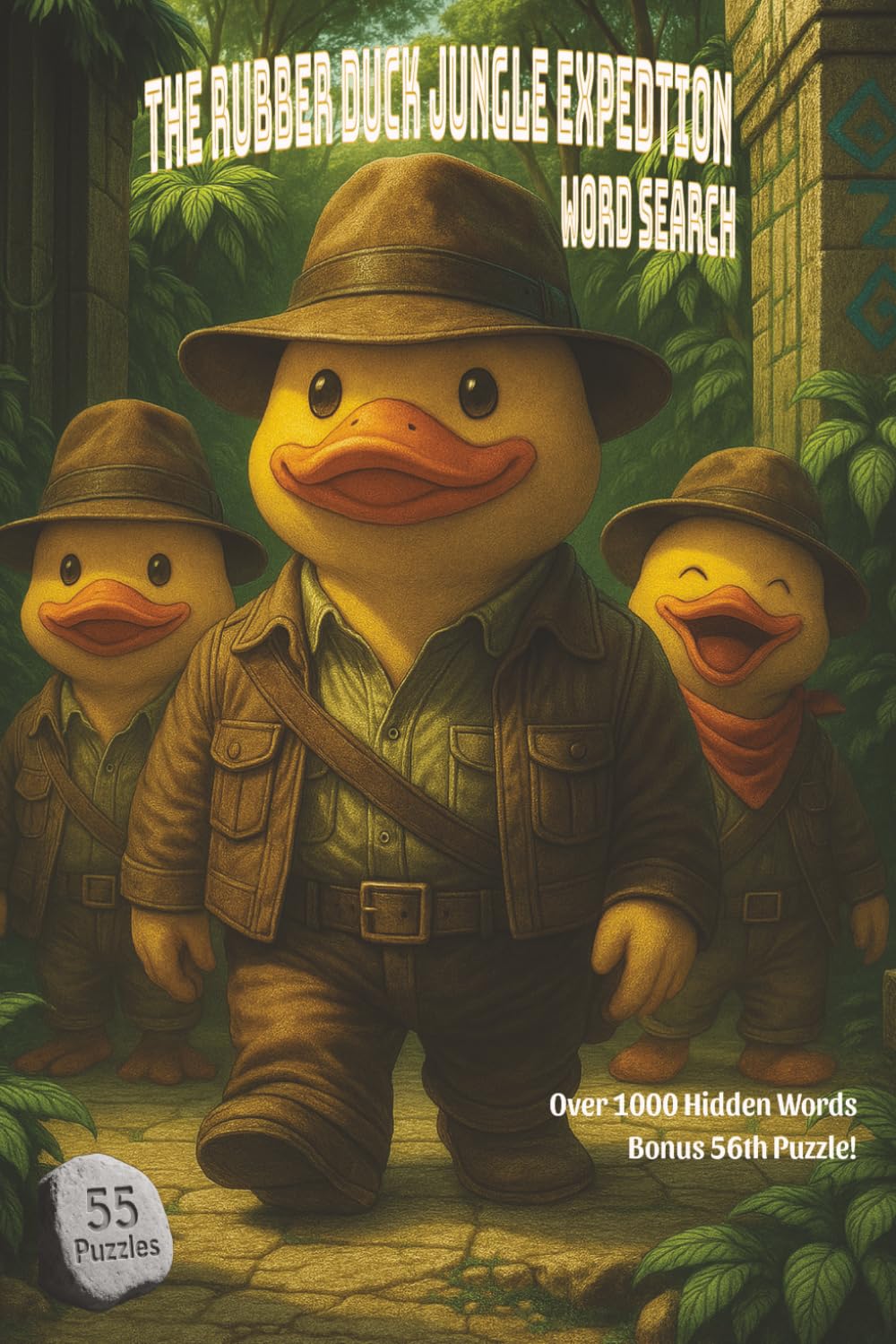 The Rubber Duck Jungle Expedition Word Search: Journey deep into the rainforest exploring ancient temples, hidden ruins, and wildlife encounters in a adventurous word search escape
