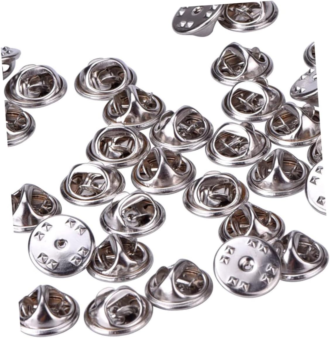 NUOBESTY 400pcs Brass Clutch Badge Insignia Clutches Pin Backs Replacement Butterfly Pin Backs