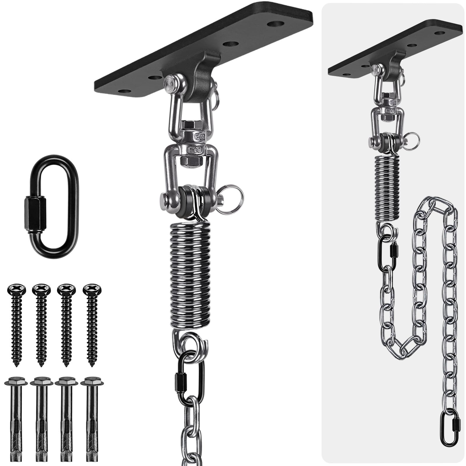 Dolibest Colgador de Hamaca Colgante Juego de Soporte de Hardware Giratorio