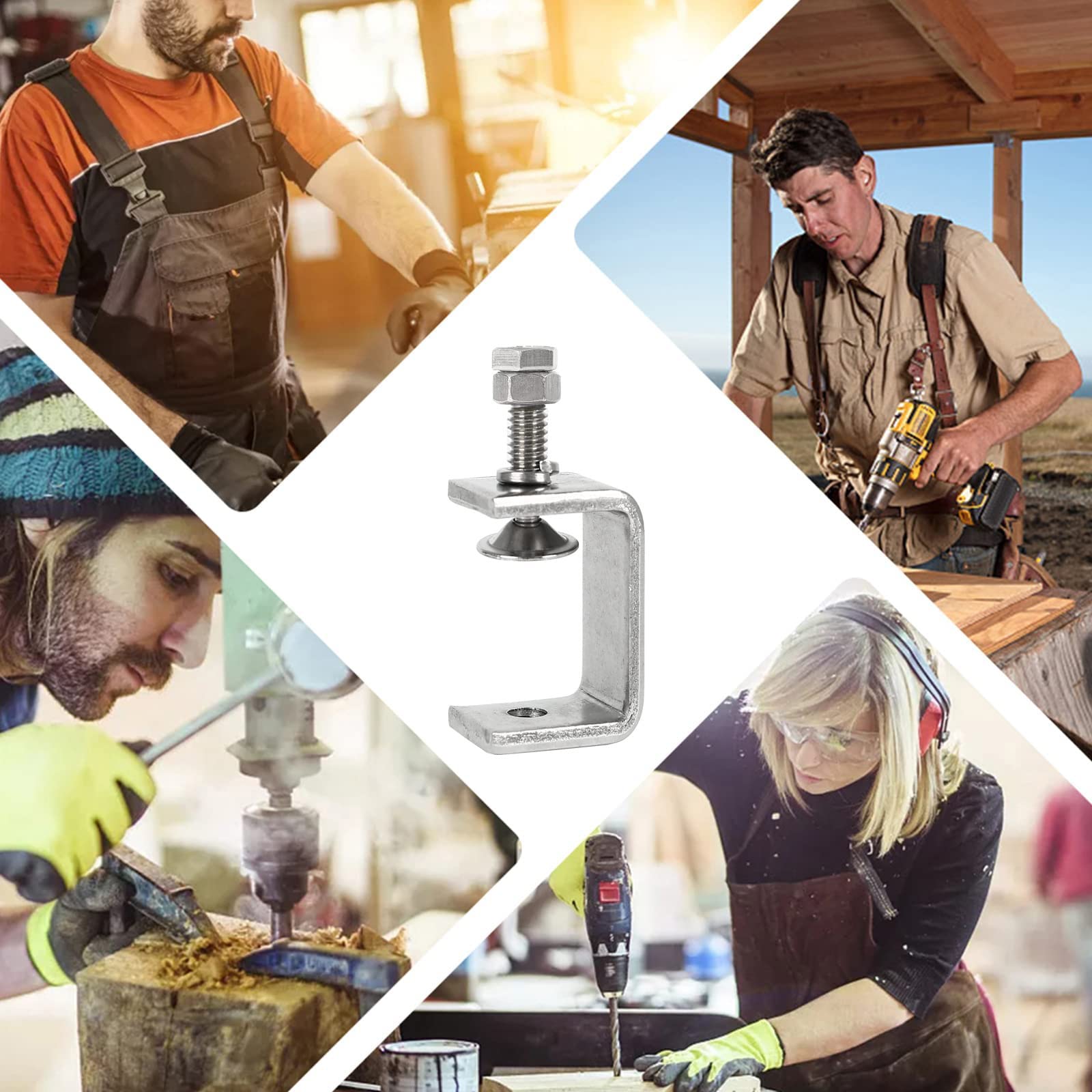 6 Morsetti A C In Acciaio Inox 304 | 65mm | Per Falegnameria E Fai Da Te | Set Completo - Foto 5