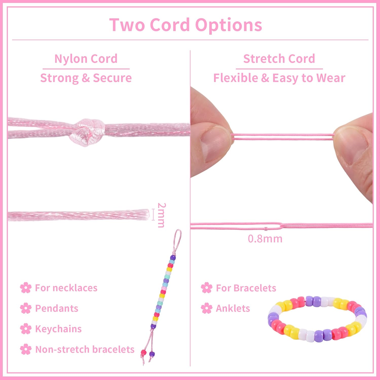 Rujiaoa Pony Bead Kit, 24 Pack Bulk Bracelet Making Kits for Party & Classroom Activities, Pre-Packed Group DIY Set with Beads, Cords, Bags & Instructions