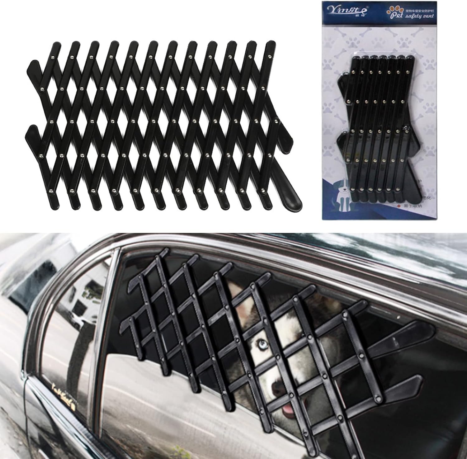 Ventilación De La Ventana Del Coche Del Perro Mascota, Protección Universal De La Ventana Del Coche, Ventilación De La Parrilla, Celosía De Seguridad, Barrera De Viaje Para Mascotas, Valla Telescópica