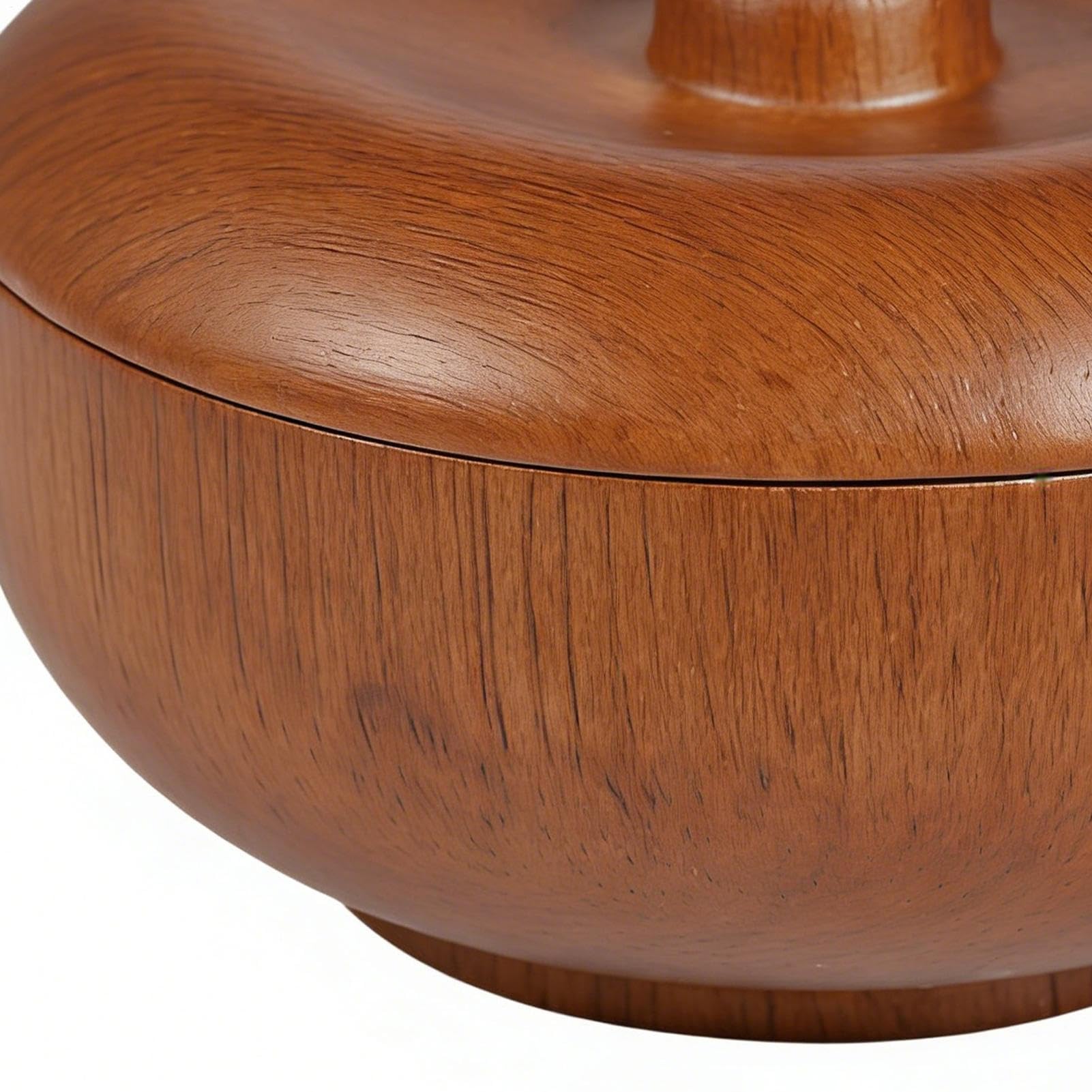 Generisch Cuenco de espuma de afeitar de madera, con tapa, accesorios de afeitado, para el en casa, viajes en el baño, hotel, salón