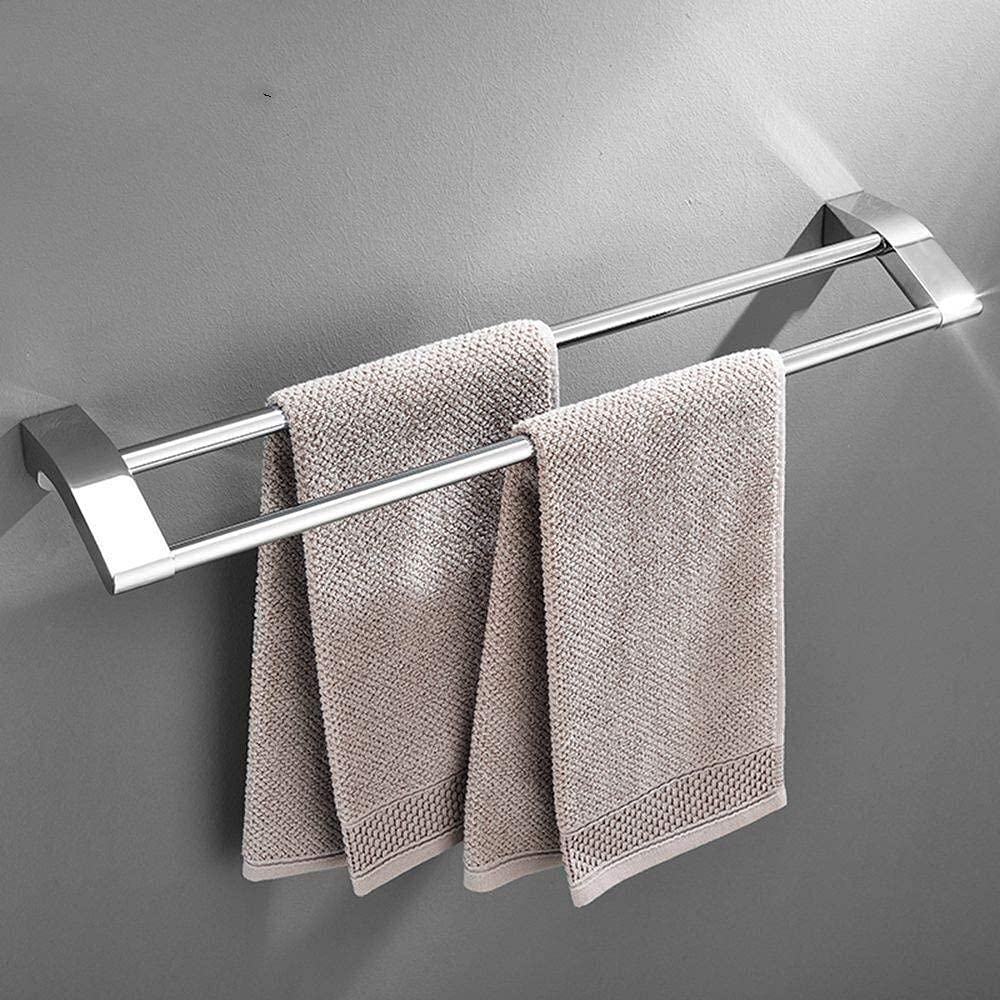 Porte-serviettes double pour une salle de bain ordonnée - 5