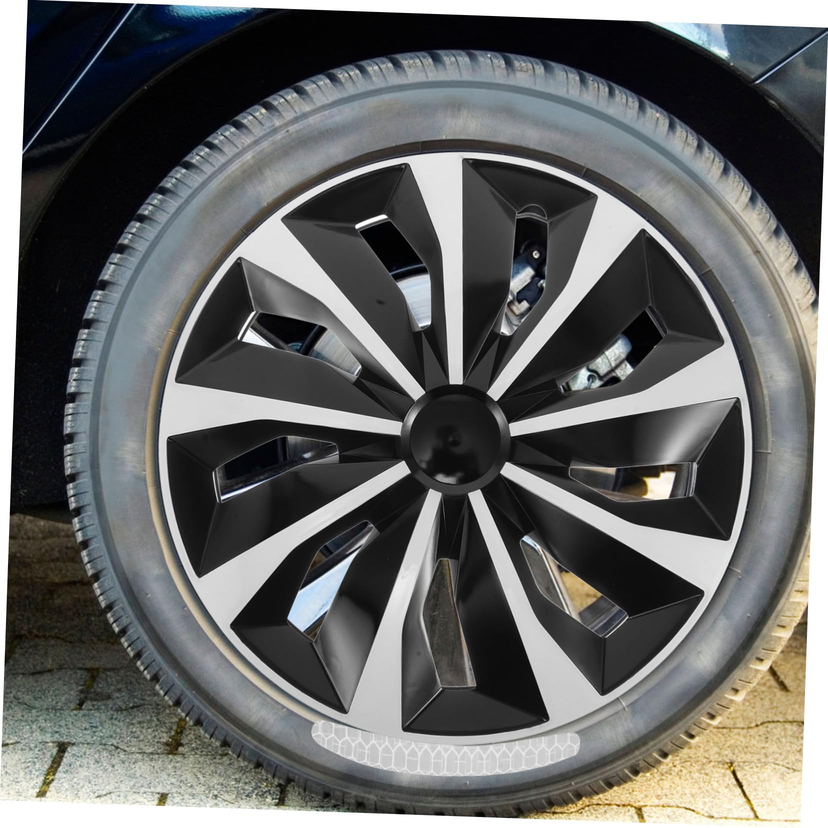 Gatuida Cache-moyeux Automobiles en Plastique PP pour Jantes de Voiture 15 Pouces Design Élégant, Protection et Décoration pour Roues de Véhicule