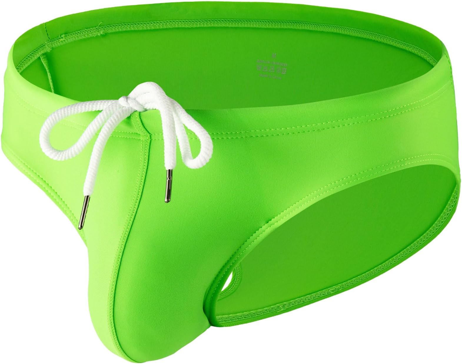 Mens Solid Swim Briefs Drawstring Bikini Sport Swimsuit