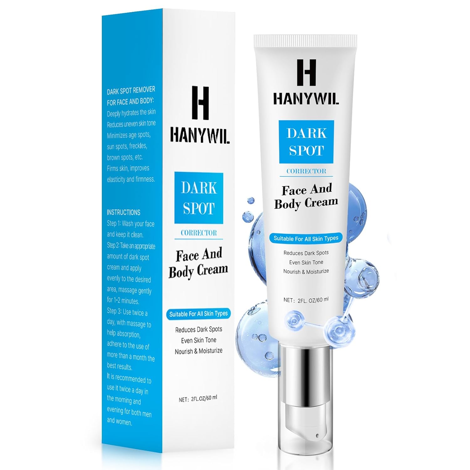 HANYWIL Skin Care Face Cream,Vitamin C Serum For Face,Brightening Serum HANYWIL Skin Care Face Cream,Vitamin C Serum For Face,Brightening Serum