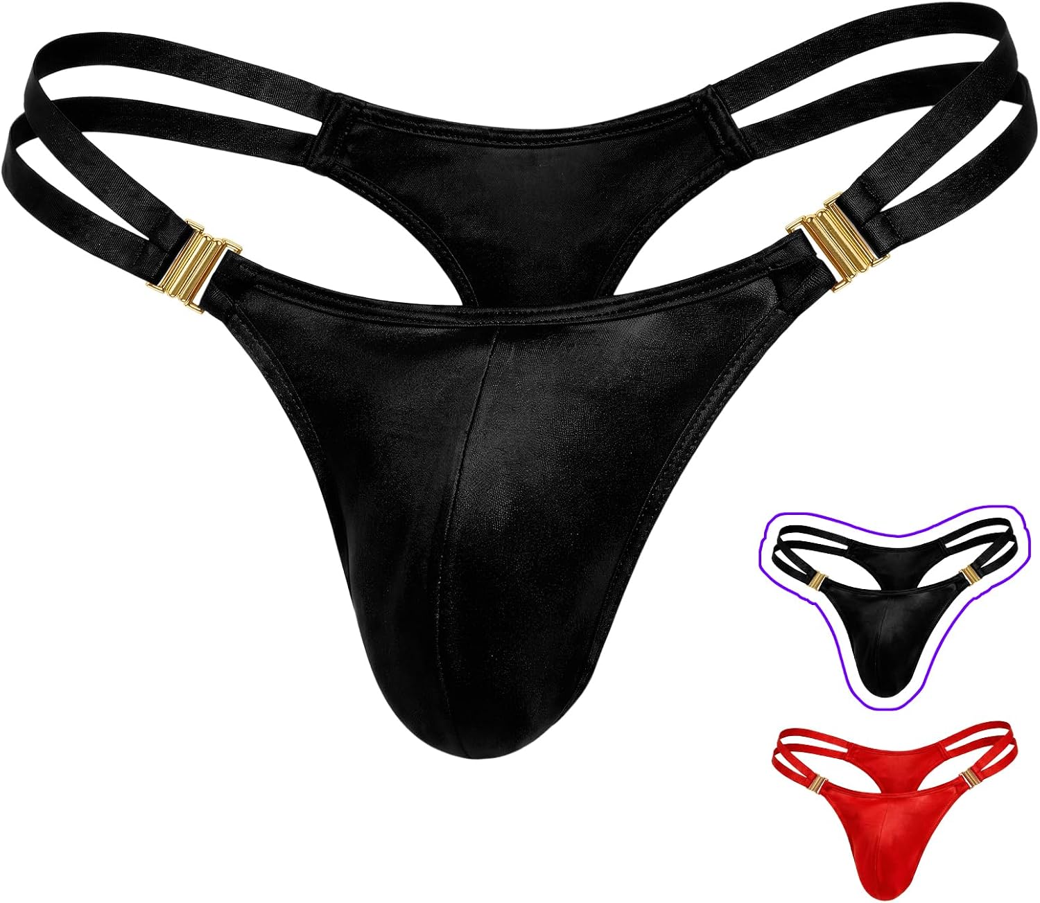 Men's Sissy Panties Femboy Thong Underwear Lingerie Clothes for Men, Sexy Black