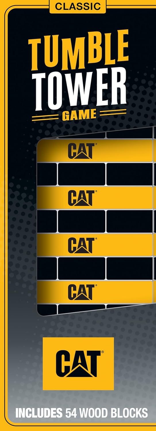 Masterpieces CAT Tumble Tower - Premium Quality, Educational, and Fun Activity for Kids and Families - Great Gift Idea for Holidays, Birthdays, and Everyday Playtime Collectible Game