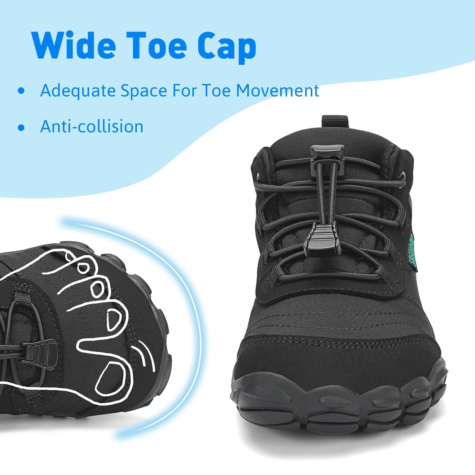 SAGUARO Bambini Scarpe a Piedi Nudi Scarpe da Trail Running Barefoot Minimaliste Sneakers Leggere Respirabile Gr.26-36