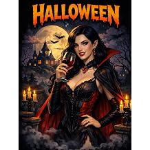 Halloween Vampire Notebook Dark Gothic Lined Journal for Writing, Notes, Journaling & Spooky Season Lovers