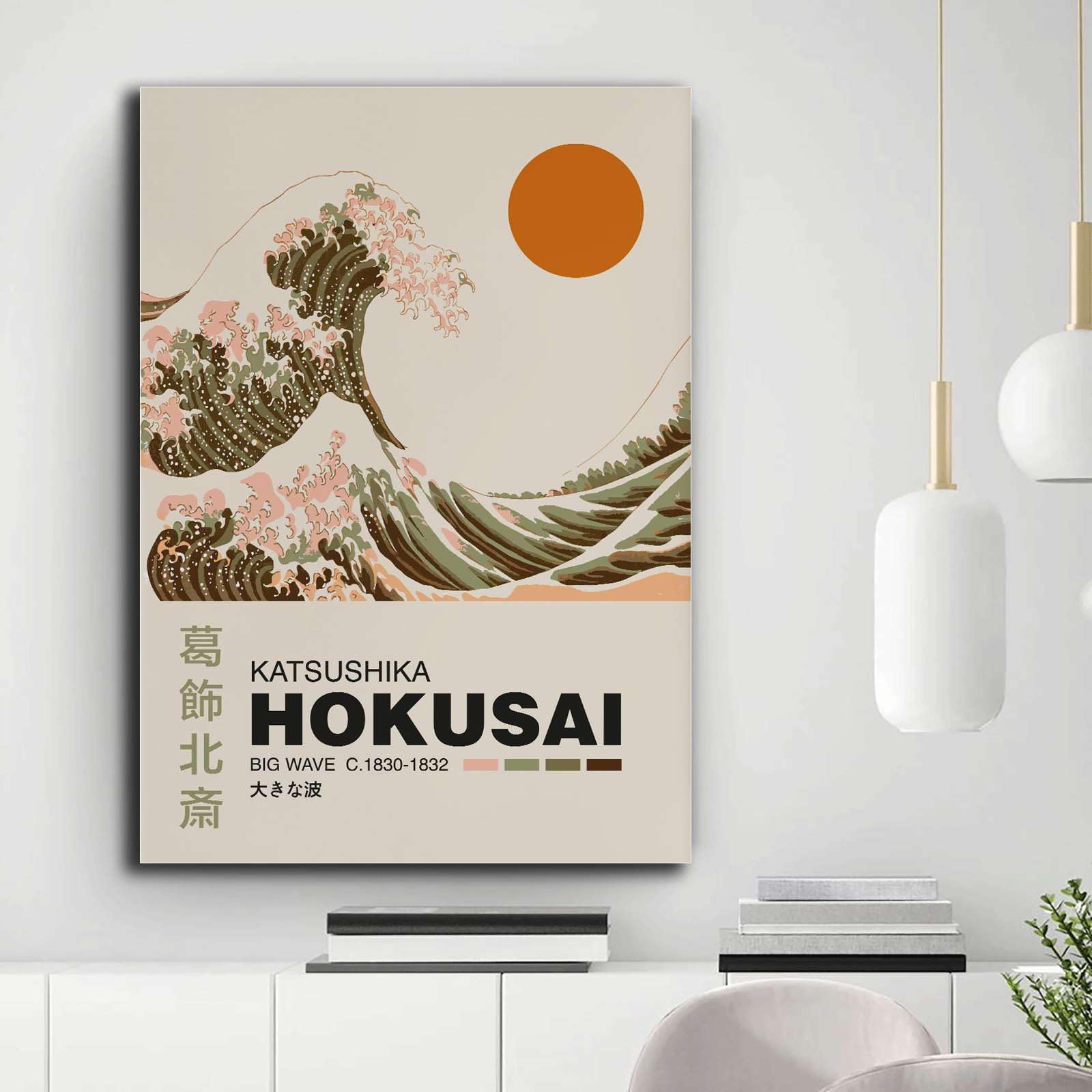 Amazon.com: Poster Wall Art Picture Katsushika Hokusai Exhibition