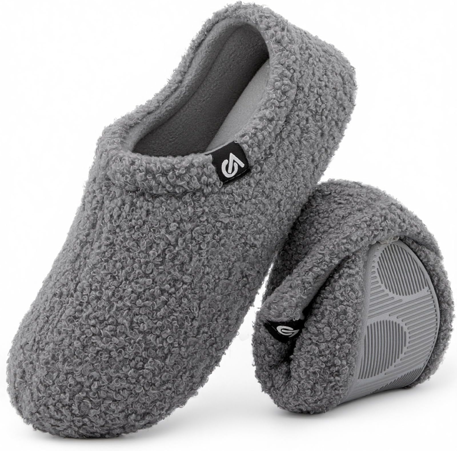 Women's Fuzzy Slippers Warm Comfy Memory Foam Non-slip House Shoes