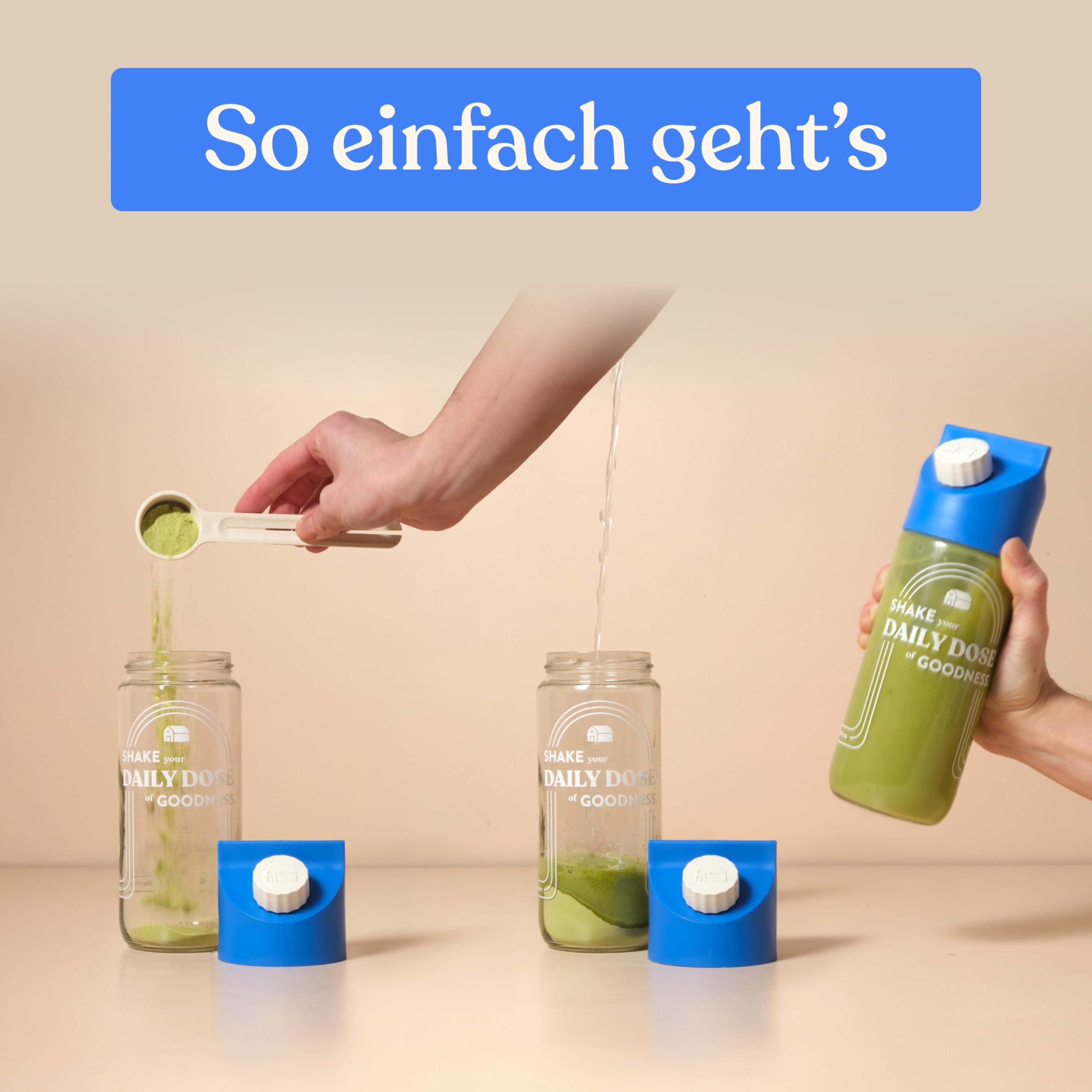 Blue Farm Bio Matcha und Chai Oat Latte auf Haferbasis ohne Zuckerzusatz – 100% Vegan – Laktosefrei & glutenfrei – weniger Verpackungsmüll