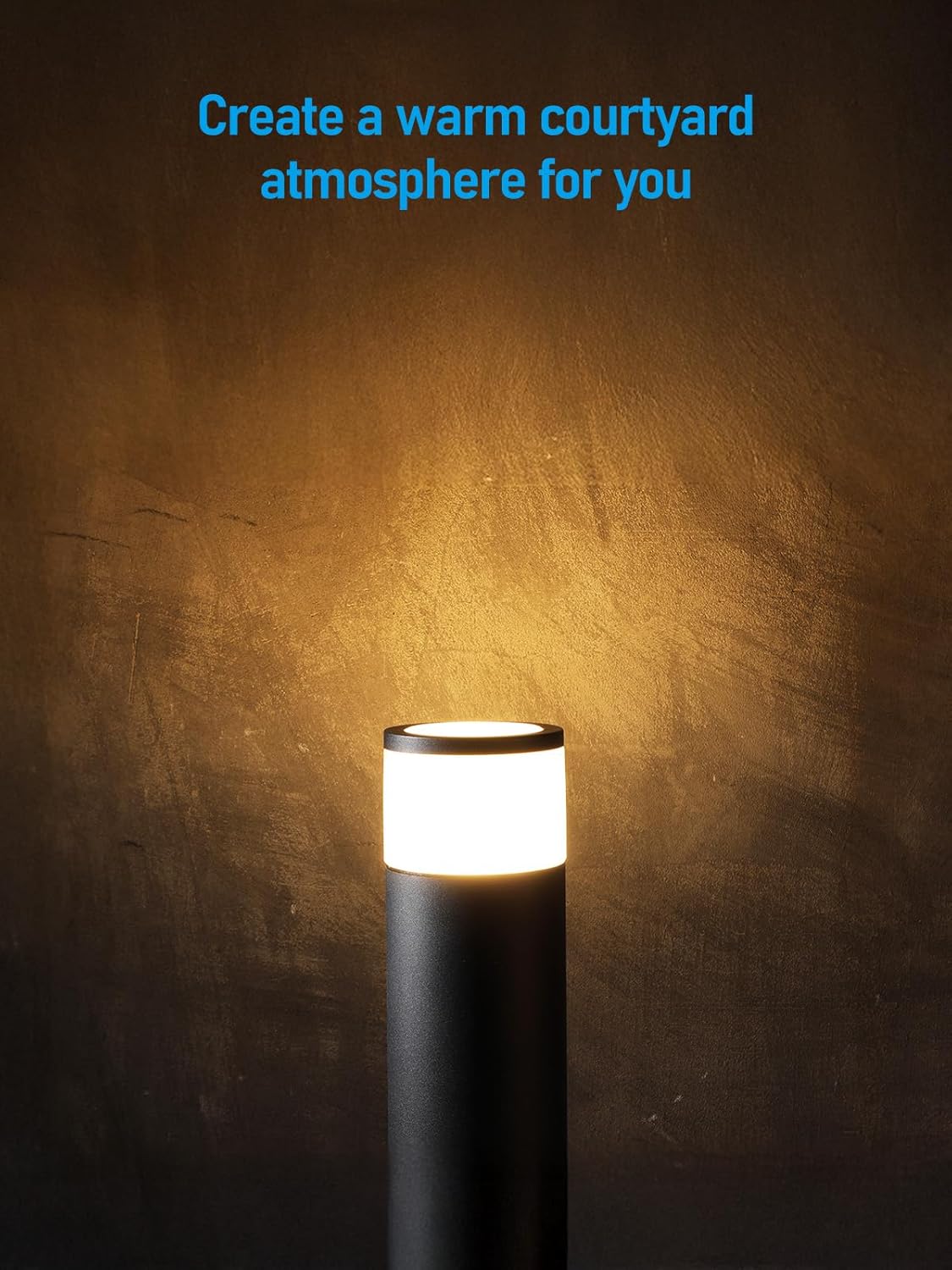 LEONLITE 8-Pack 5W LED Landscape Bollard Path Lighting, 12V-24V Low Voltage Landscape Lights, 3000K Warm White, Outdoor Pathway Light, Die-Cast Aluminum Housing