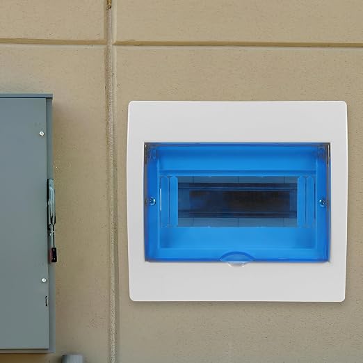 Caja eléctrica exterior resistente al clima para 8 circuitos miniatura 7