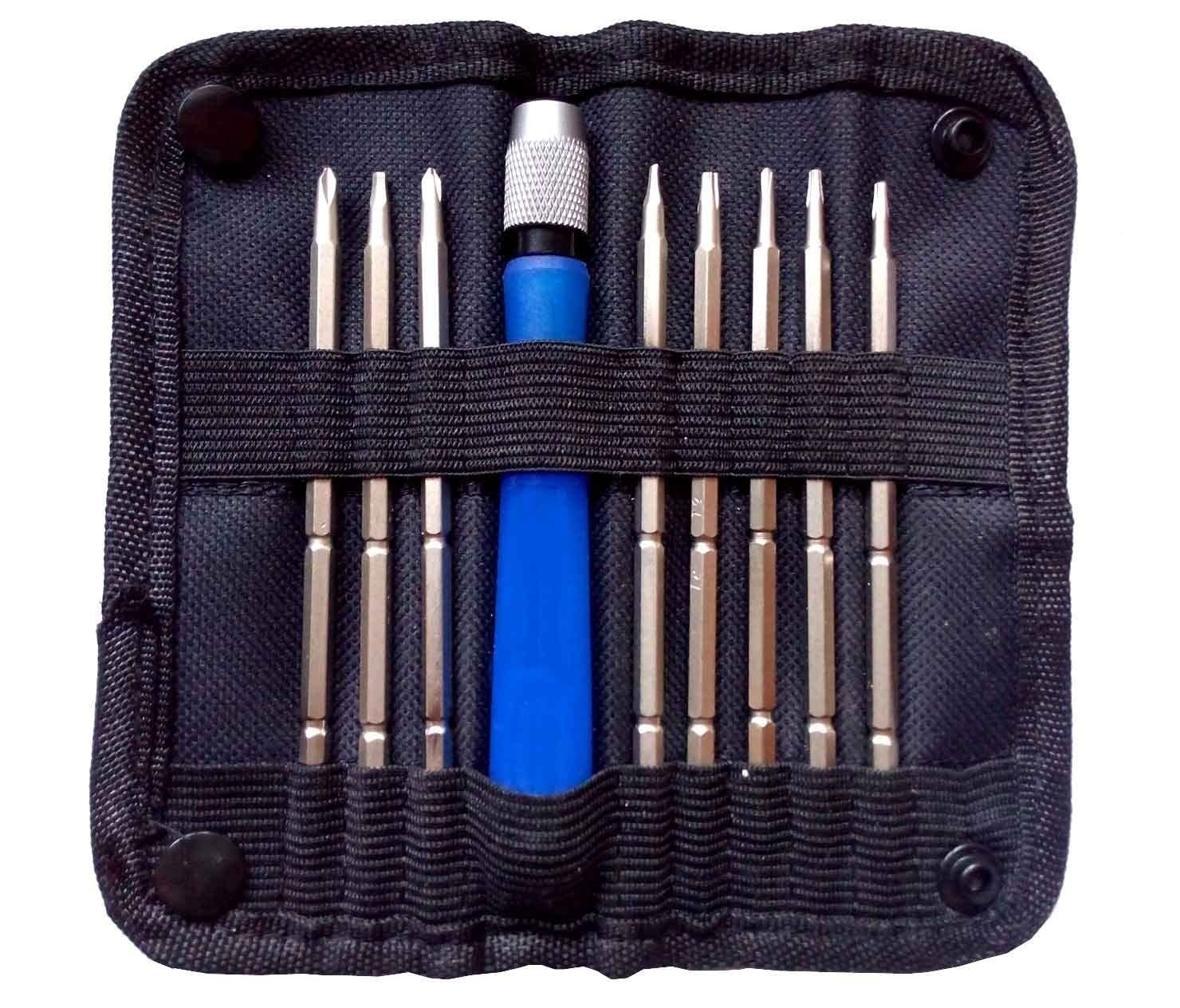 Meshiv Multifunction Repairing Screwdriver Tool Kit for Laptop, Mobile, Digital Devices 8 bits (Model No. 7339A - Blue)