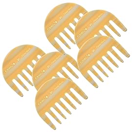 Giorgio G28 Detangling Comb, Pocket and Travel Comb for Thick Hair - Hair Detangler for Wet and Dry Everyday Care. Handmade, Saw-Cut, and Polished