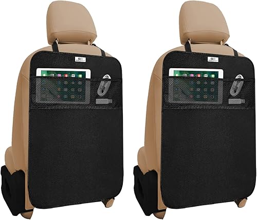 Miniatura 2 de Gear - Juego de 2 alfombrillas protectoras para asiento trasero, color negro, resistentes para asiento de automóvil, protección contra el asiento