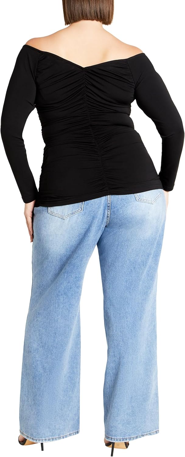 CITY CHIC Plus Size Top, Ruched Sally Top - Image 2