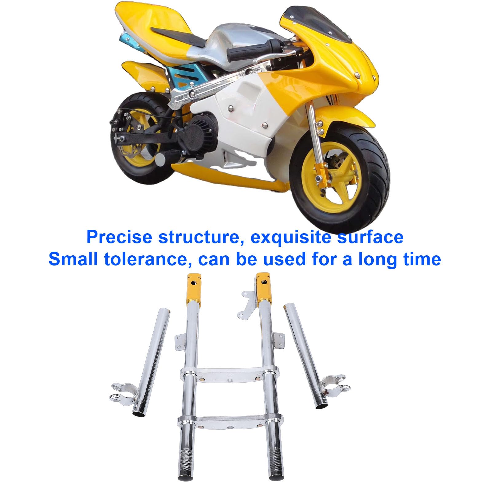 Aramox Fourche Avant à Suspension, Jeu de Suspension de Fourche Avant pour Moto pour 47ml 49ml Minimoto Mini Dirt Bike Quad Pocket Bike