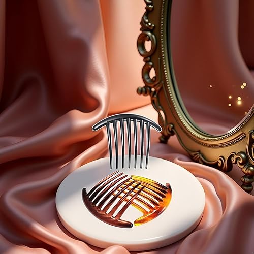 Miniatura 7 de 7 Tooth French Twist Comb, 3PCS Plastic Hair Clip, Hair Side Combs, Hair Accessory for Women Girls, Hair Clip Comb Accessories (Black and Brown)