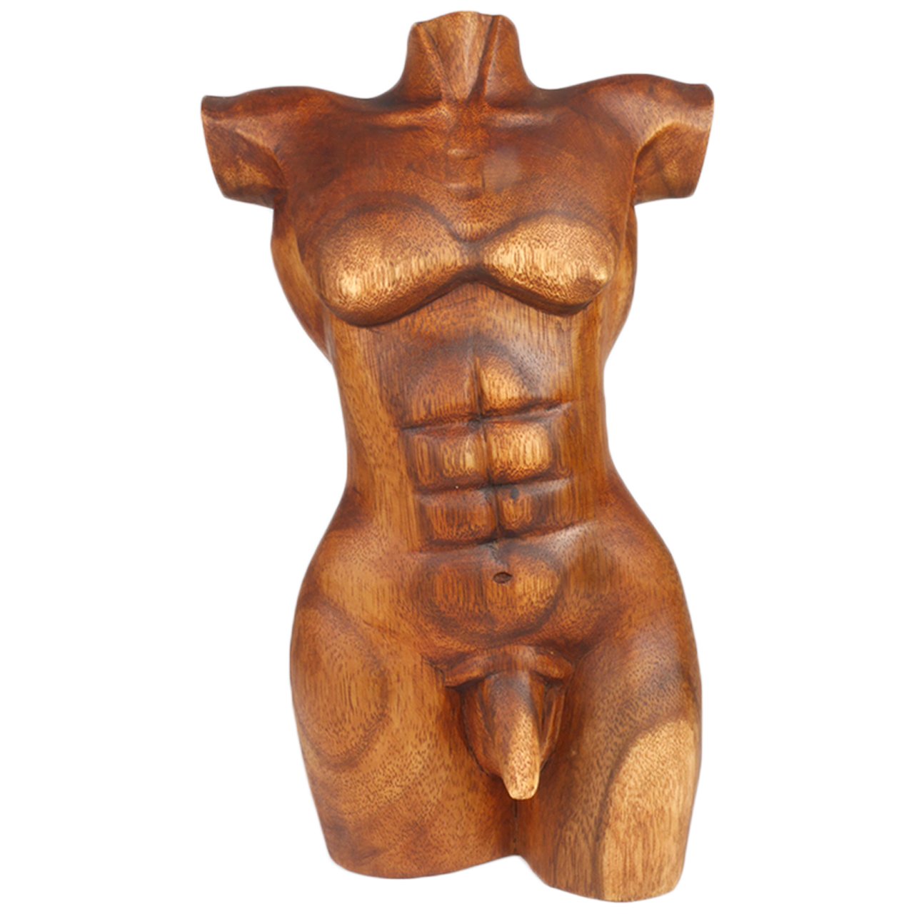 ART-CRAFT Torso Mann aus aus Suar Holz 30cm