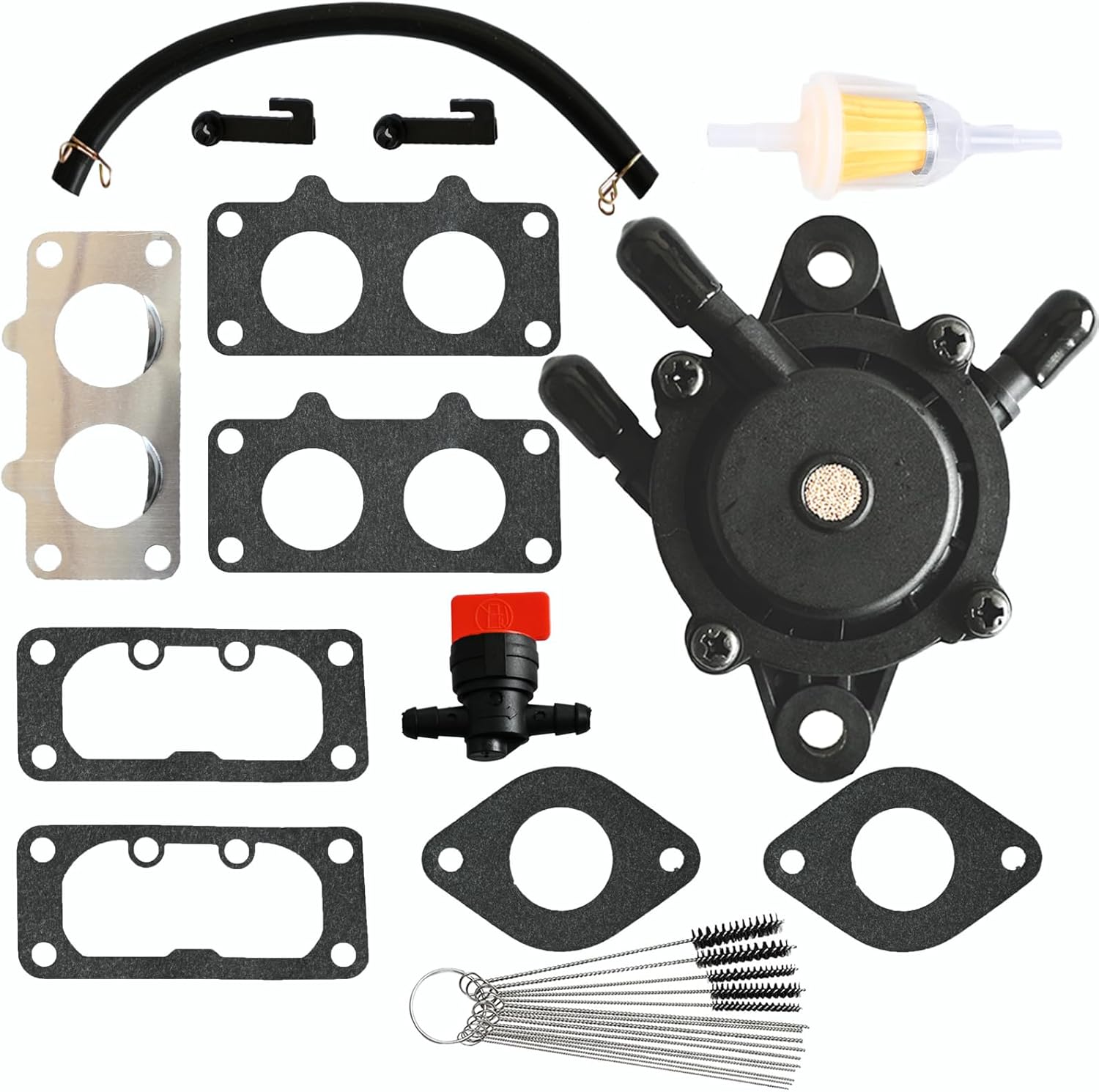 15004-1011 FX730V Carburetor Compatible with Kawasaki FX730V-AS28 FX730V-AS29 FX730V-ES00 4 Stroke Engine 15004-0930 15004-7082 15004-7051 15004-1025 Carb