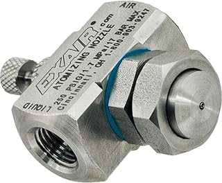 EXAIR SR1040SS Atomizing Nozzle, 15.0 GPH Maximum Flow Rate, 56.8 LPH Max