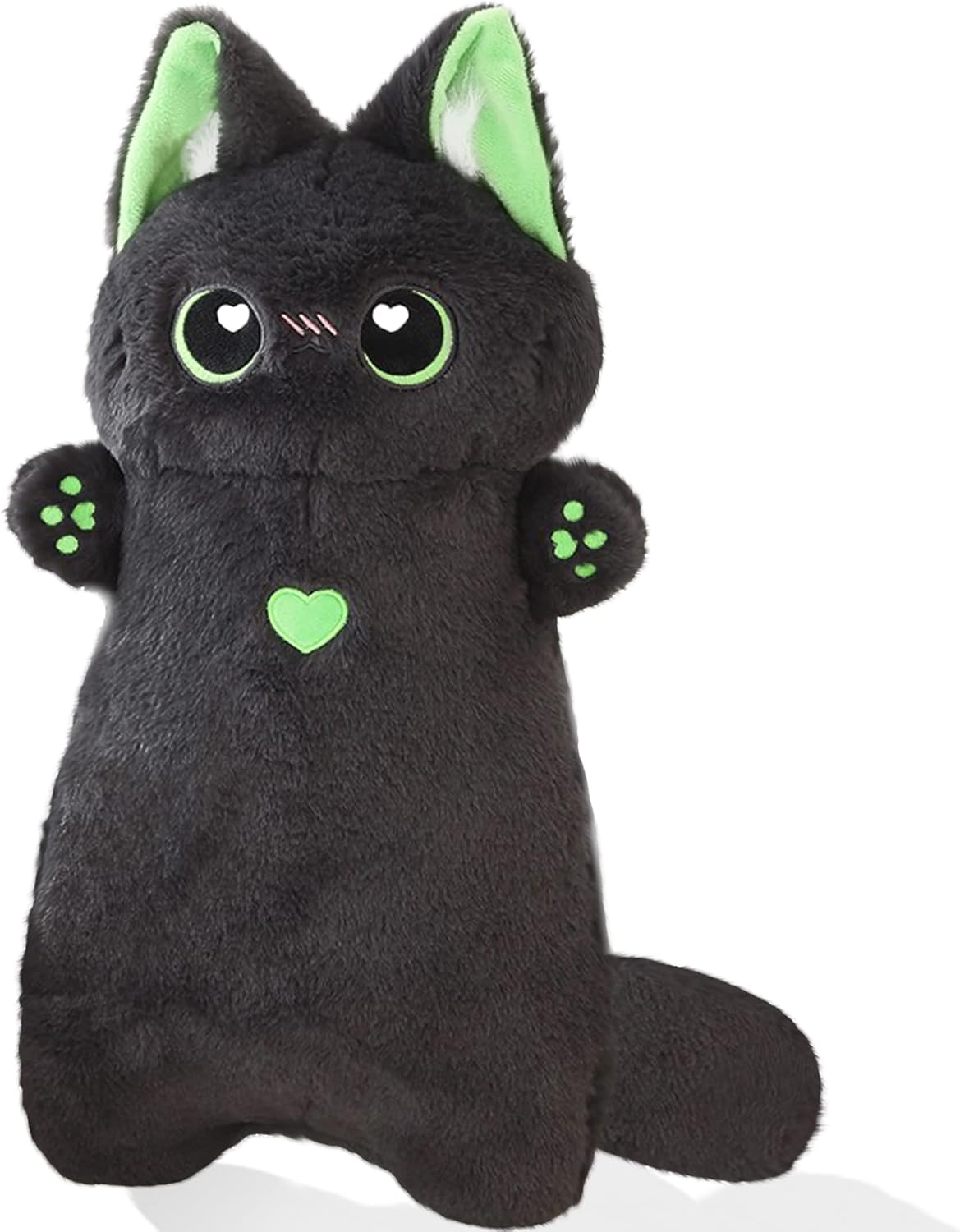 Yickoon Grey Cat Plush Pillow 21'' Long Cat Pillow Cute