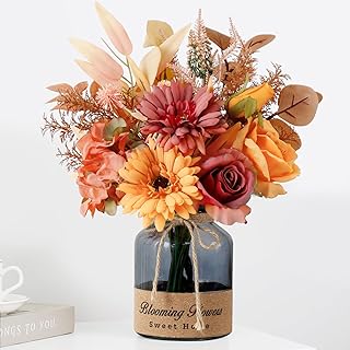 10 Engagement Party Table Styling Ideas That Look Clean and Simple 46 Leftover Fake Fall Flowers in Vase,Artificial Flowers with Vase,Centerpi...