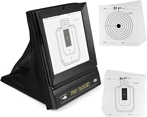 Objetivos de Airsoft con atrapador de red de trampa, papel de tiro 1060 incluido - objetivos de pistola BB reutilizables y portátiles para rangos de