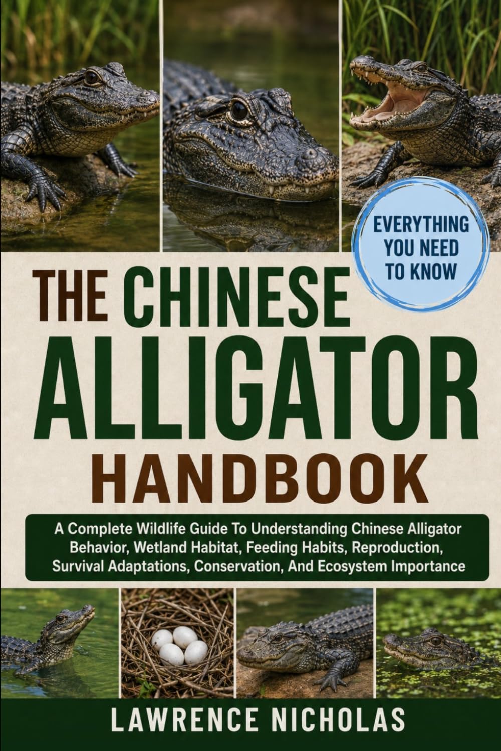 THE CHINESE ALLIGATOR HANDBOOK: A Complete Wildlife Guide To Understanding Chinese Alligator Behavior, Wetland Habitat, Feeding Habits, Reproduction, ... Conservation, And Ecosystem Importance