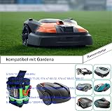 Aibatt 3.0Ah 18V Lithium Akku,Batterie de Rechange pour Gardena R38Li,R40Li,R45Li,R50Li,R70Li,R75Li,R80Li Robot de Tonte,pour Husqvarna Automower 105,305,308,308X Robot de Tonte - 3