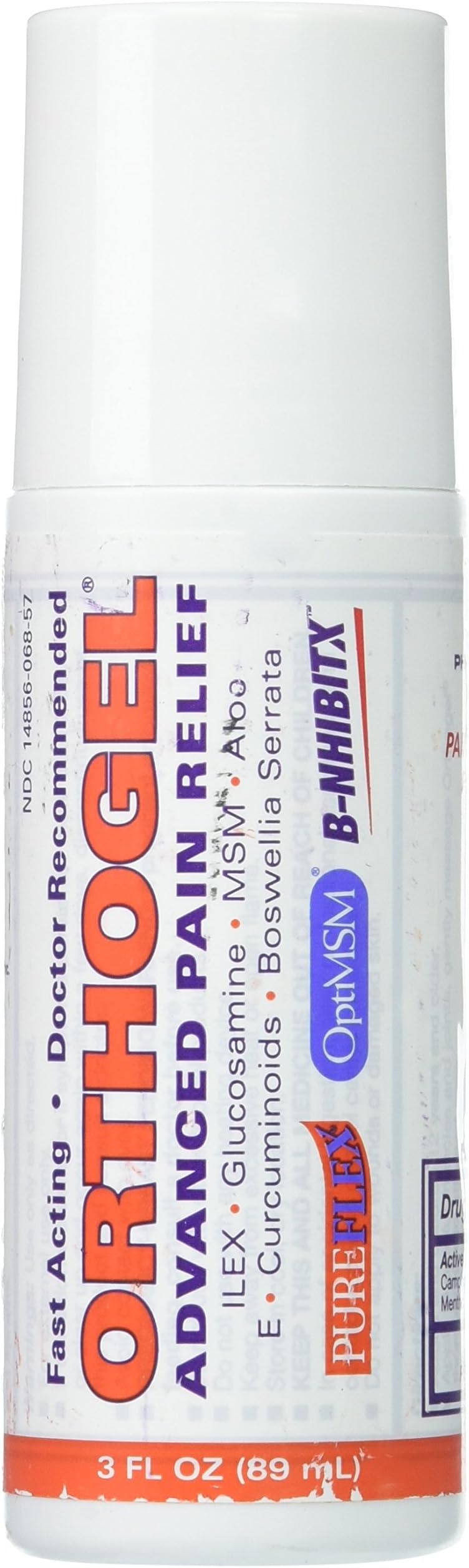Orthogel Advanced Cold Therapy Pain Relief Gel Roll On, 3 oz (Pack of 3)