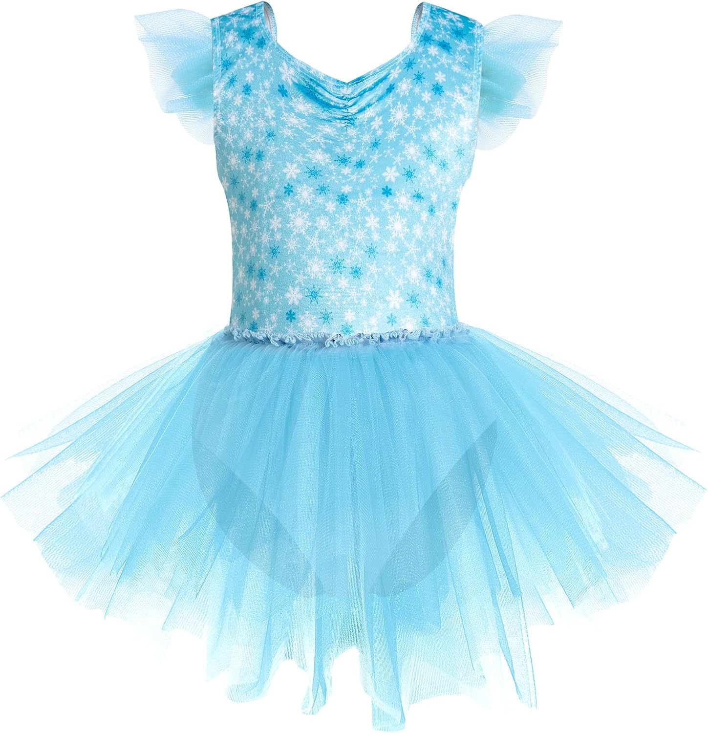 Phineein Girl Velvet Ballet Dance Leotard with Tutu Skirt Ballerina Outfit Sparkly Sequin Gymnastics Dress