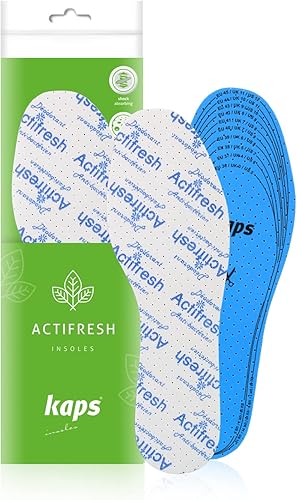 Plantillas para zapatos sin olor, tecnología higiénica de Sanitized, fabricadas en Europa, Kaps Actifresh, Multicolor-