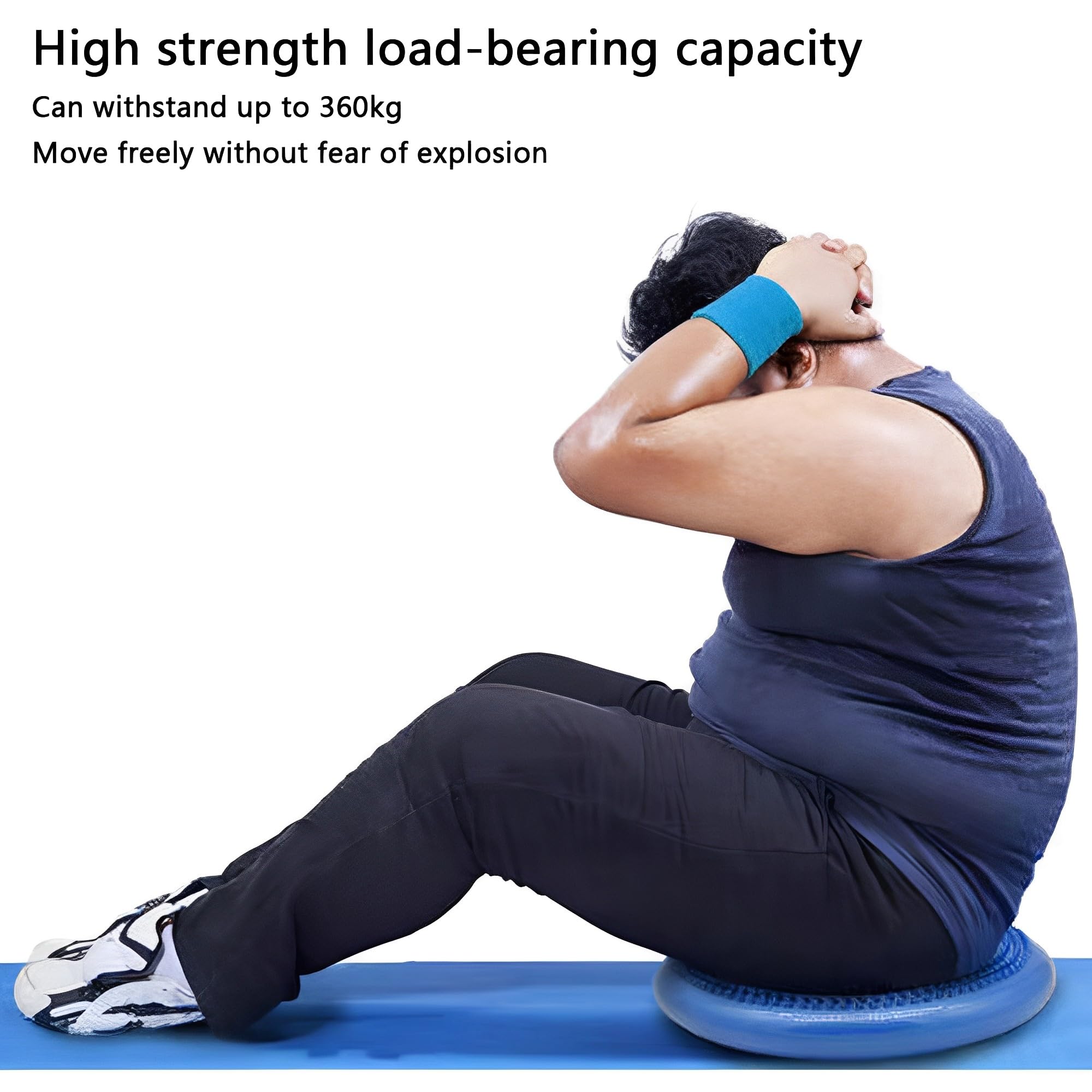 JIAMIAN Balance Pad, Inflatable Core Trainer, Balance Ball, Training Cushion, Chair Sensation Pad - Image 3