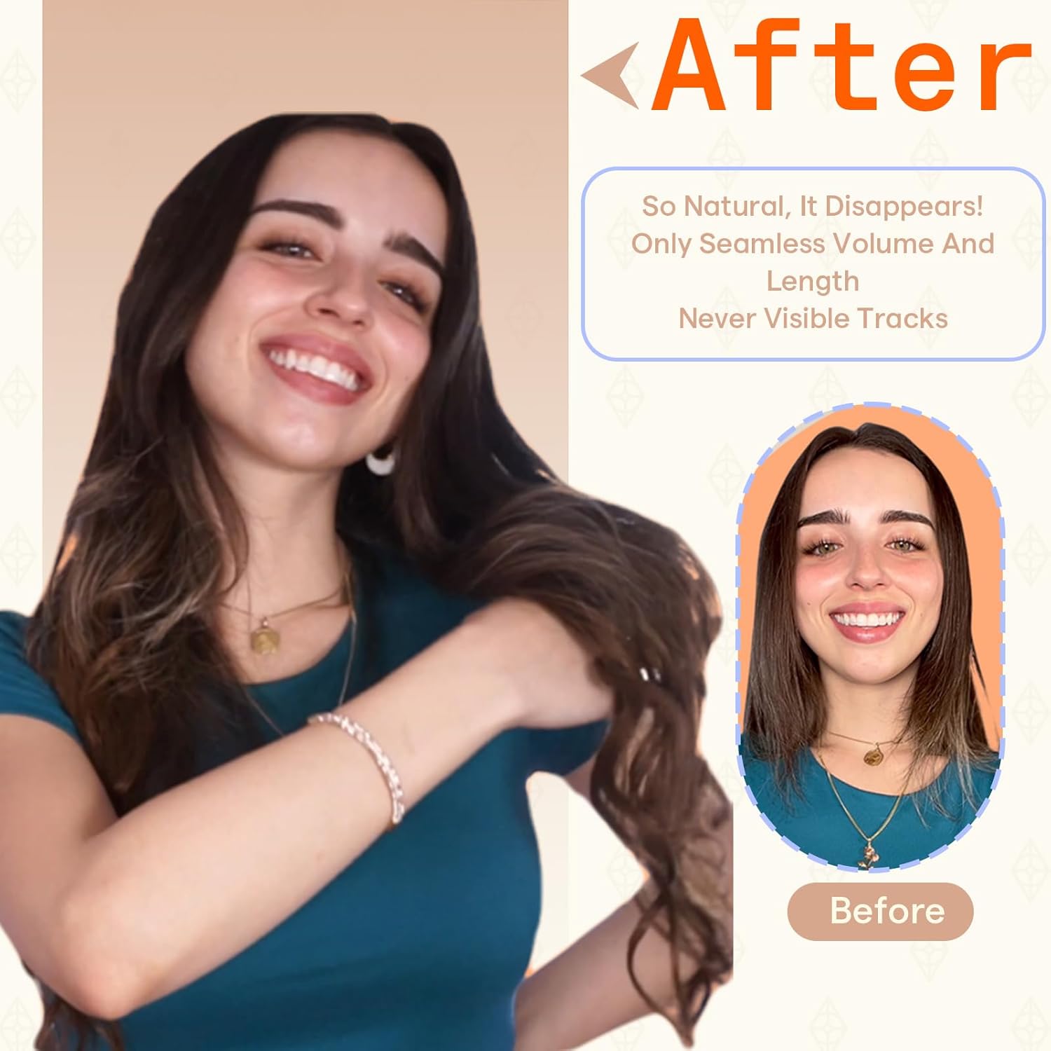 Full Shine Brown Tape in Hair Extensions Human Hair Color 4 Medium Brown Glam Seamless Hair Extensions Tape in 18 Inch Seamless Skin Weft Extensions for Women Real Hair 20PCS 50g Add Volume