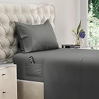 Vista 36 de DREAMCARE - Juego de sábanas de tamaño individual XL, 3 piezas, refrescantes, extralargas, suaves y duraderas de 100% poliéster de microfibra