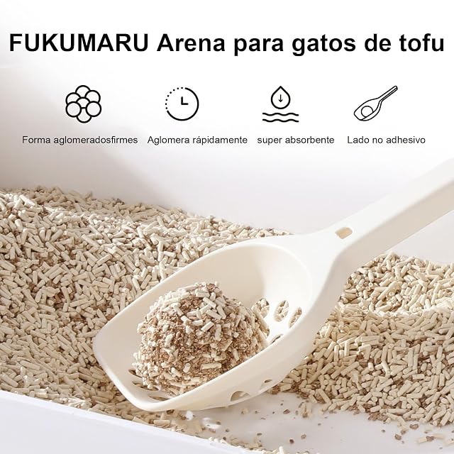 Foto 3 de 8 de FUKUMARU Arena de Tofu para Gatos 10.8kg
