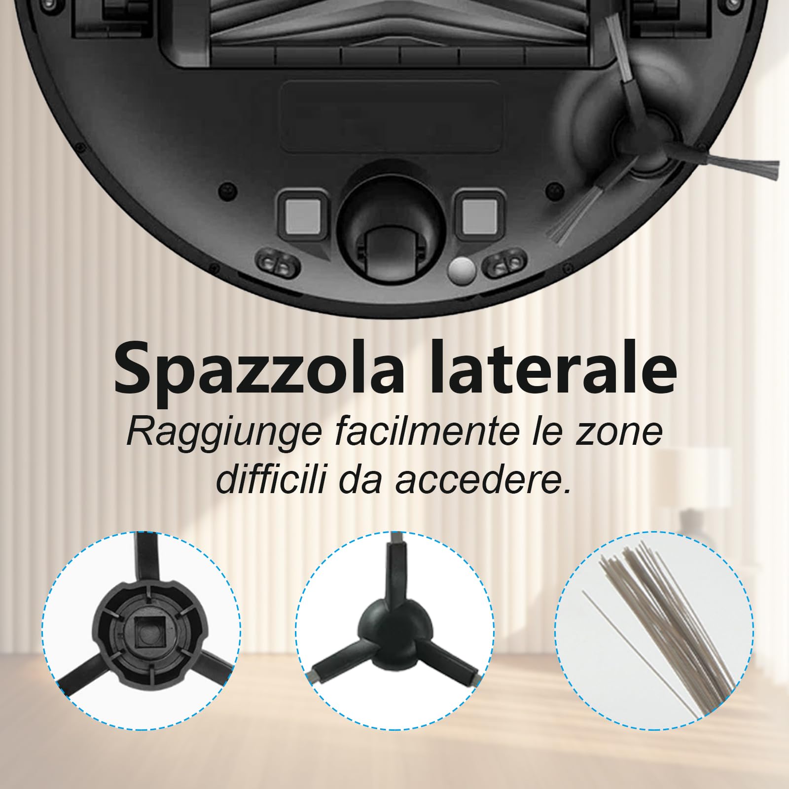 18 pcs Accessori per Dreame L10s Ultra Gen 2 Aspirapolvere Ricambio | 1 Spazzola principale,4 Filtri,4 Asciugamani,4 Sacchetto di polvere,4 Spazzola laterale,1 Spazzola da Pulizia,18 pcs Ricambio