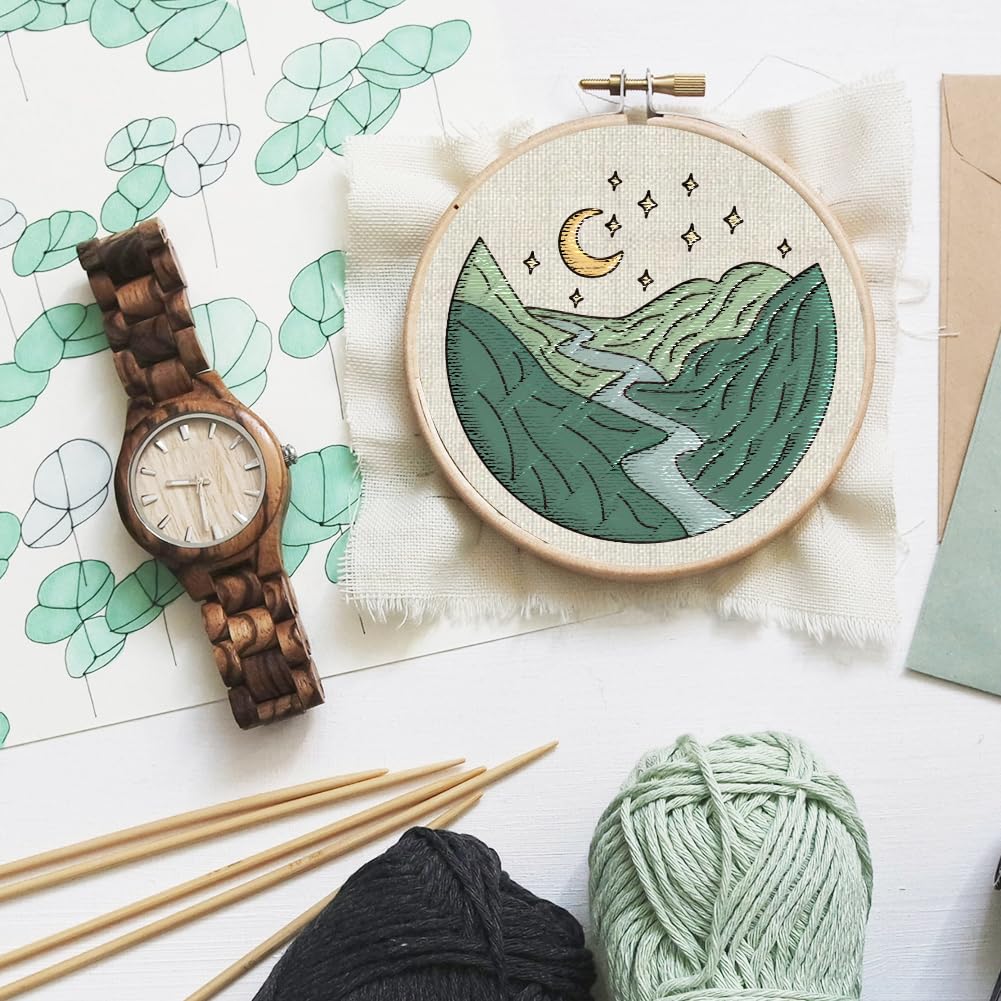 Stabilisateurs De Broderie Forlush - Motifs Floraux Solubles à L'Eau, 21x30cm, Pour Débutants