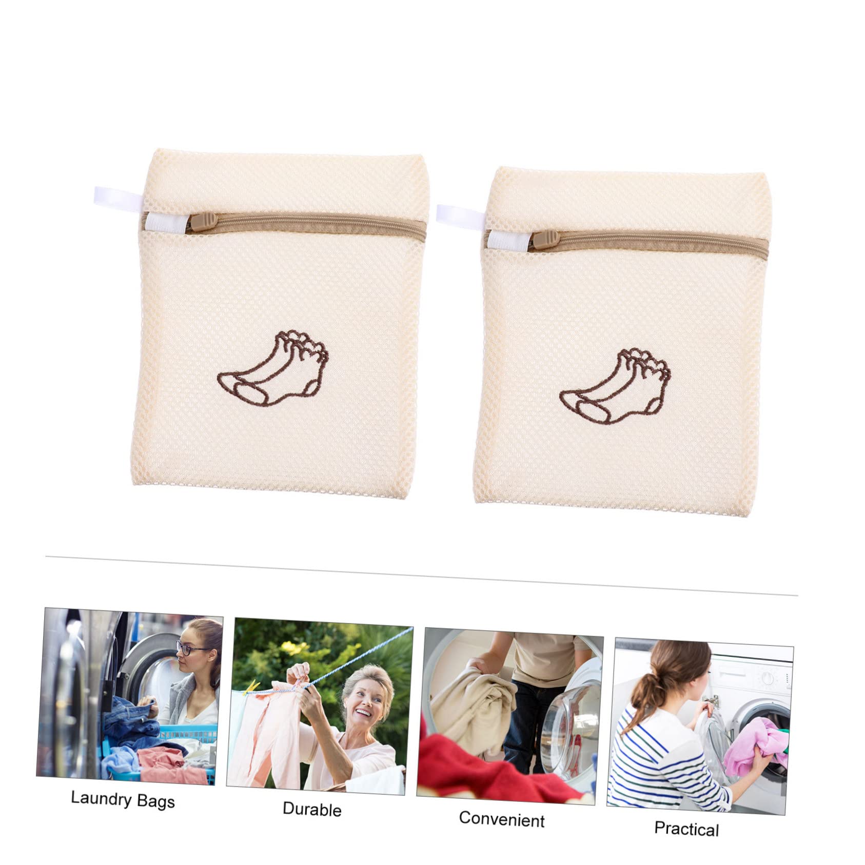 Ciieeo 15stücke Waschbeutel Für Socken Und Bhs Robuste Netz-waschbeutel Für Wäsche Beige Für Zuhause Oder Reisen Schützend Und Langlebig